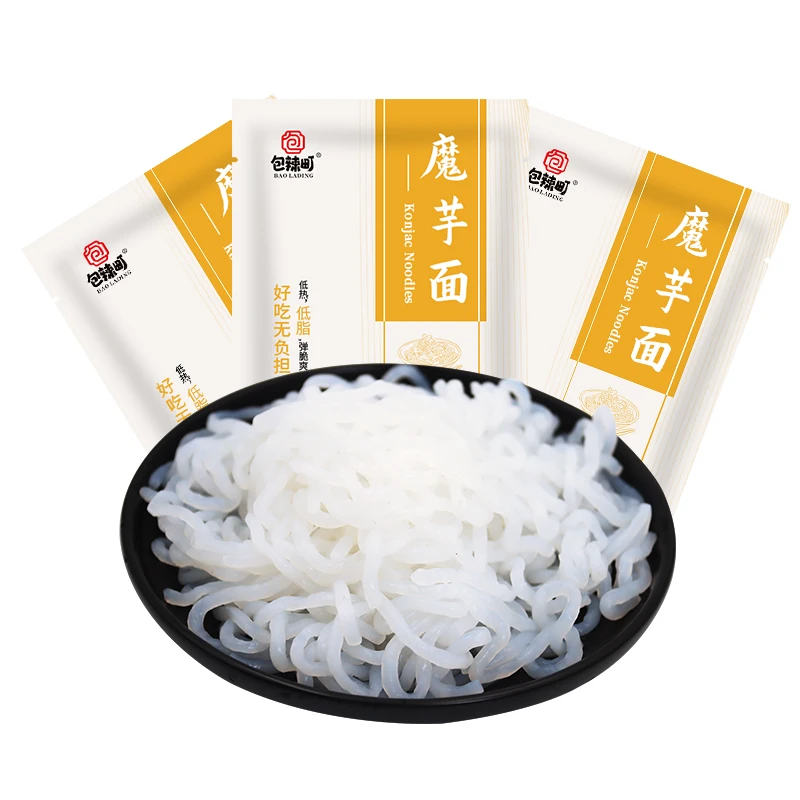 specialty konjac noodle meal substitute low fat DF contained weight lose food tasteless