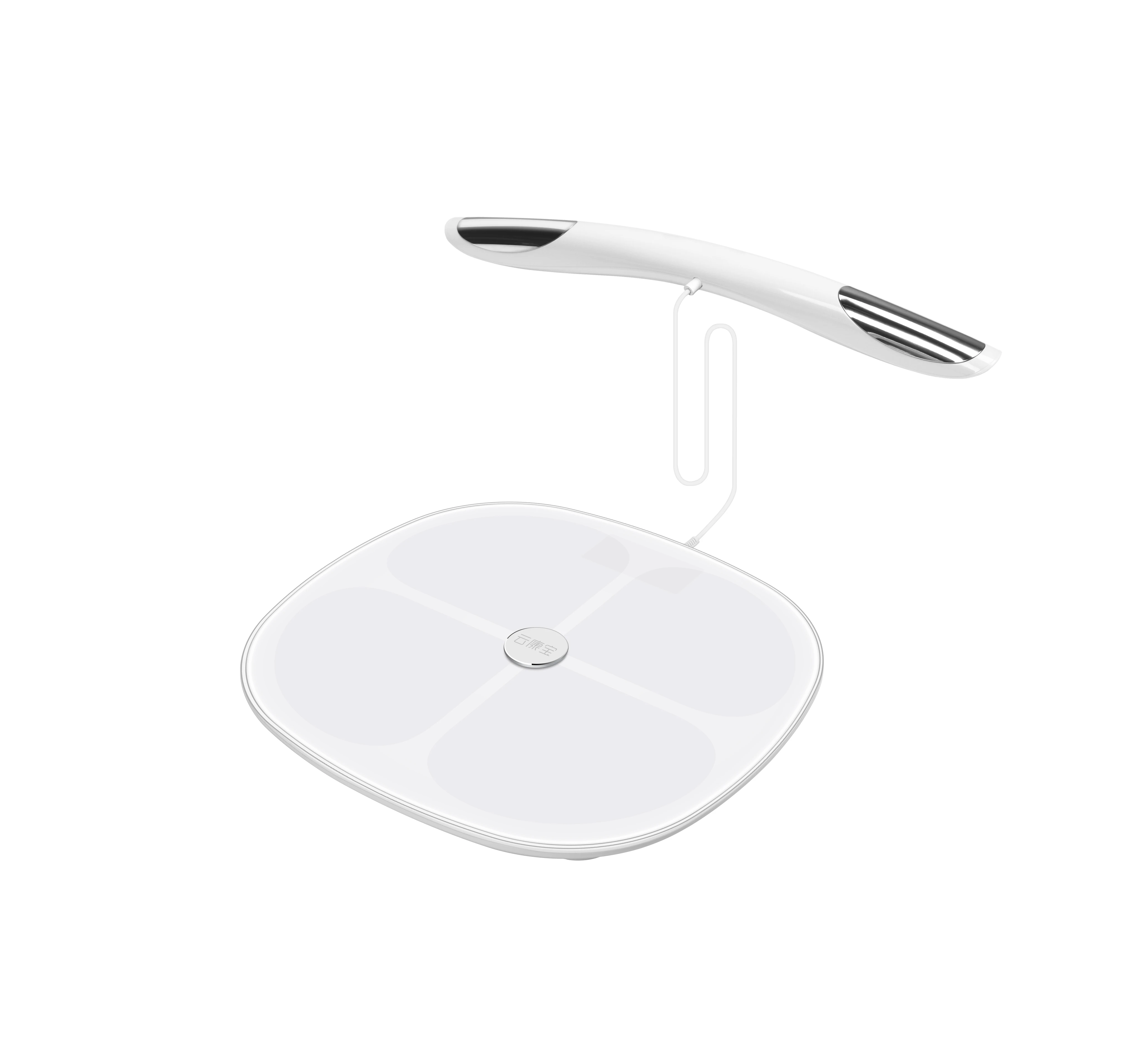 Eight-Electrodes Smart Body Fat Scale Tempered Glass Weighing Scale Measures Body Composition Weight Electric App