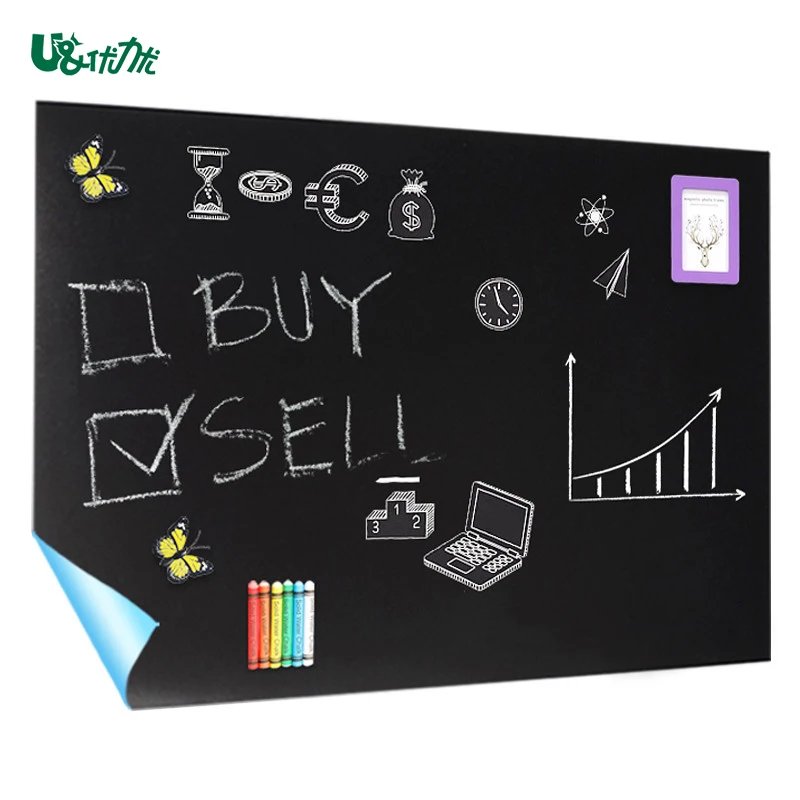 The New Listing Stand Wall Sticker Foil Selfadhesive Magnetic 60X300 Roll Drawing And Writing The Amazing Blackboard Adhesive