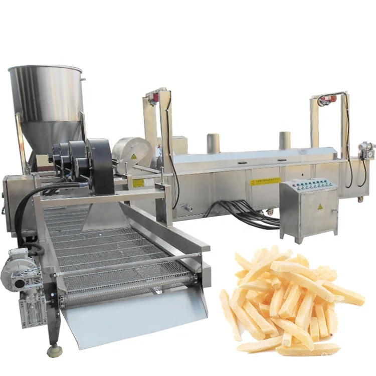 Potato frozen french fries and potato chips making machine process line french fries production line automatic