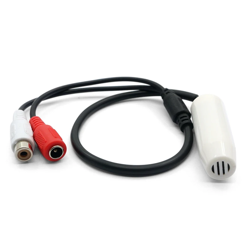 GK-201A High-fidelity,High sensitivity CCTV audio noise reduction cctv microphone with 2 years warranty for Monitoring equipment