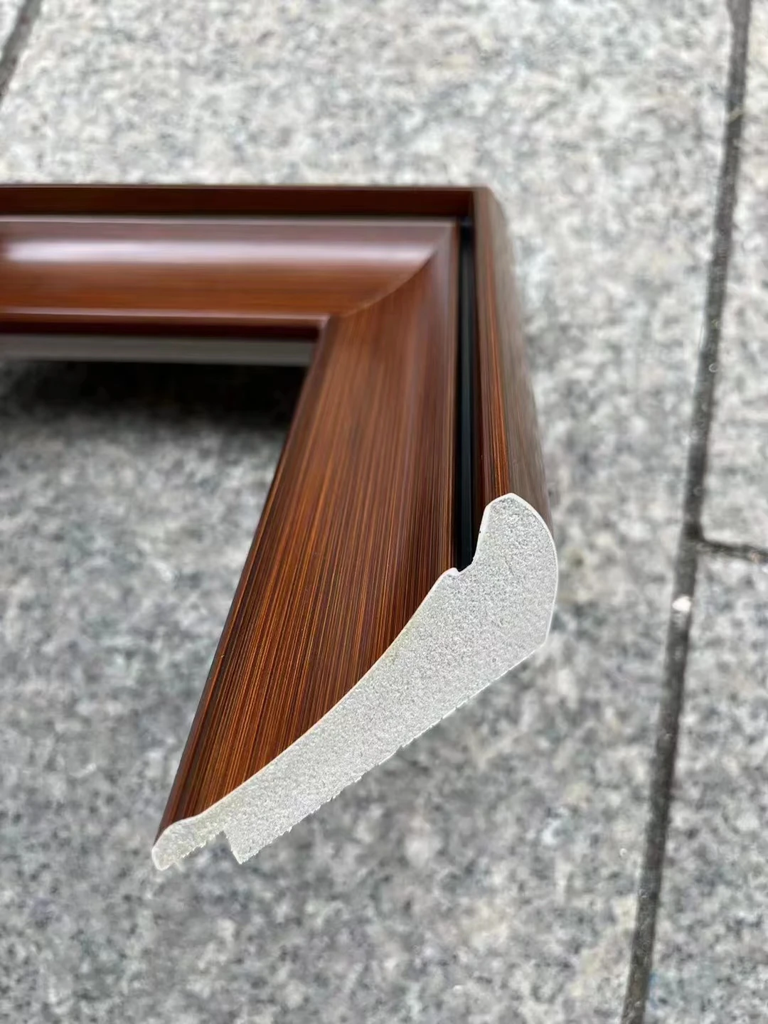 100% Solid wood black pine picture frame moulding