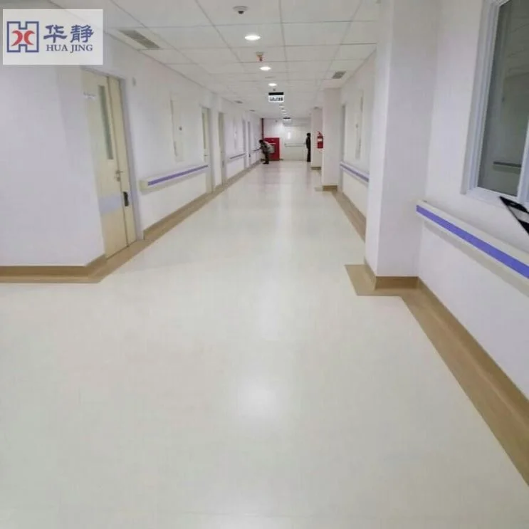 Modern Design Waterproof PVC Vinyl Flooring Anti-static Homogeneous PVC Roll For Hospital