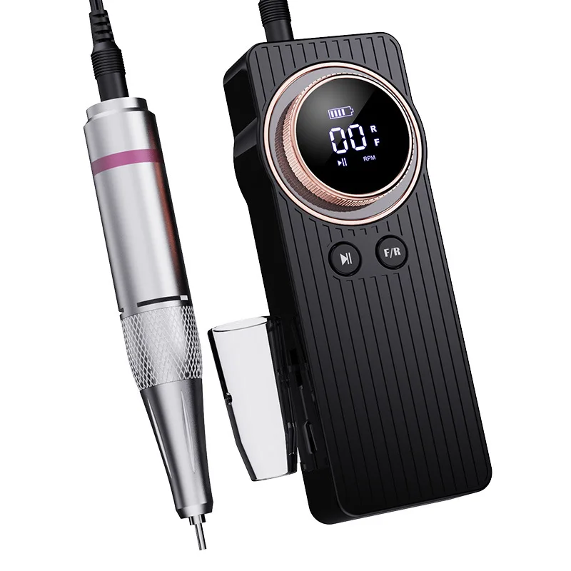 Professional 35000RPM Electric USB Nail Drill Machine Portable Rechargeable Manicure Device OEM Private Label Customization