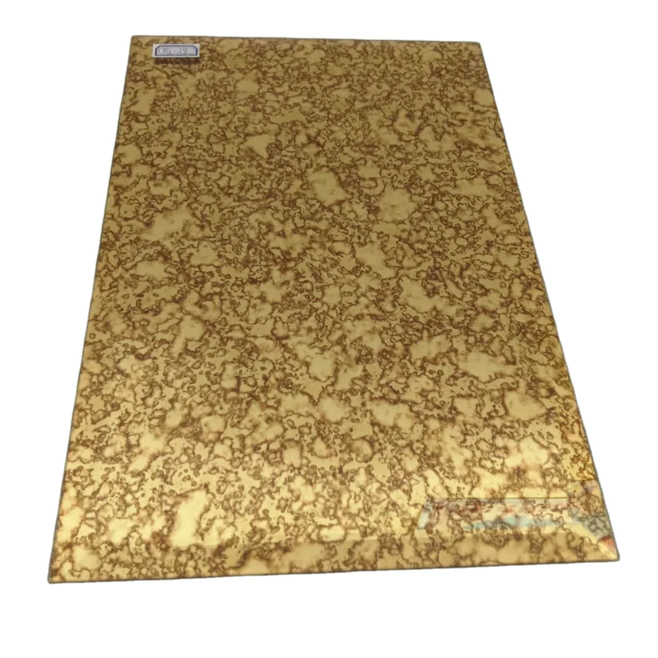 Luxurious 5mm 4mm 3mm Golden Bronze Antique Glass Panel Mirror for Bathroom Custom 1650*2140mm Popular Thai Market Preference