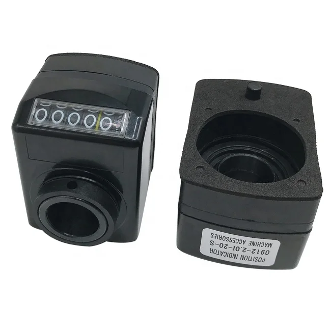 Black Digital Position Indicator Mechanical 20mm Bore Counter 0912-2.0mm
