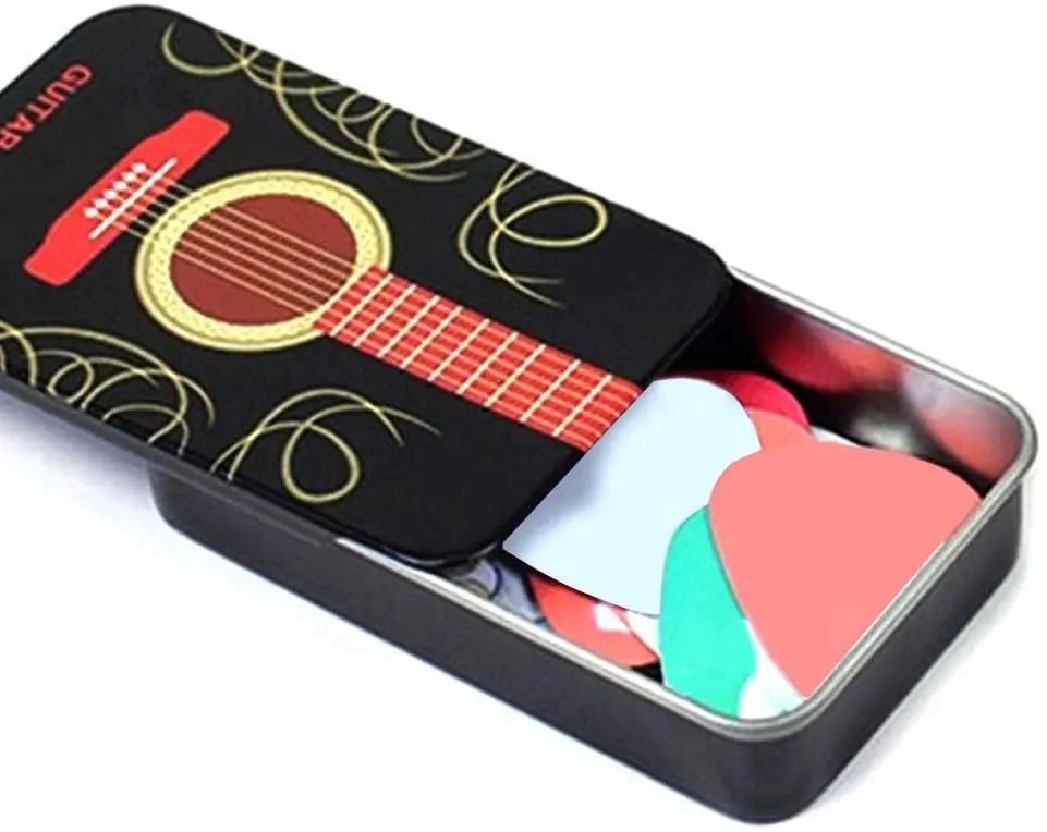 slide tin box manufacturer supplier guitar picks container gift and promotional packaging box tobacco cigarette tin box