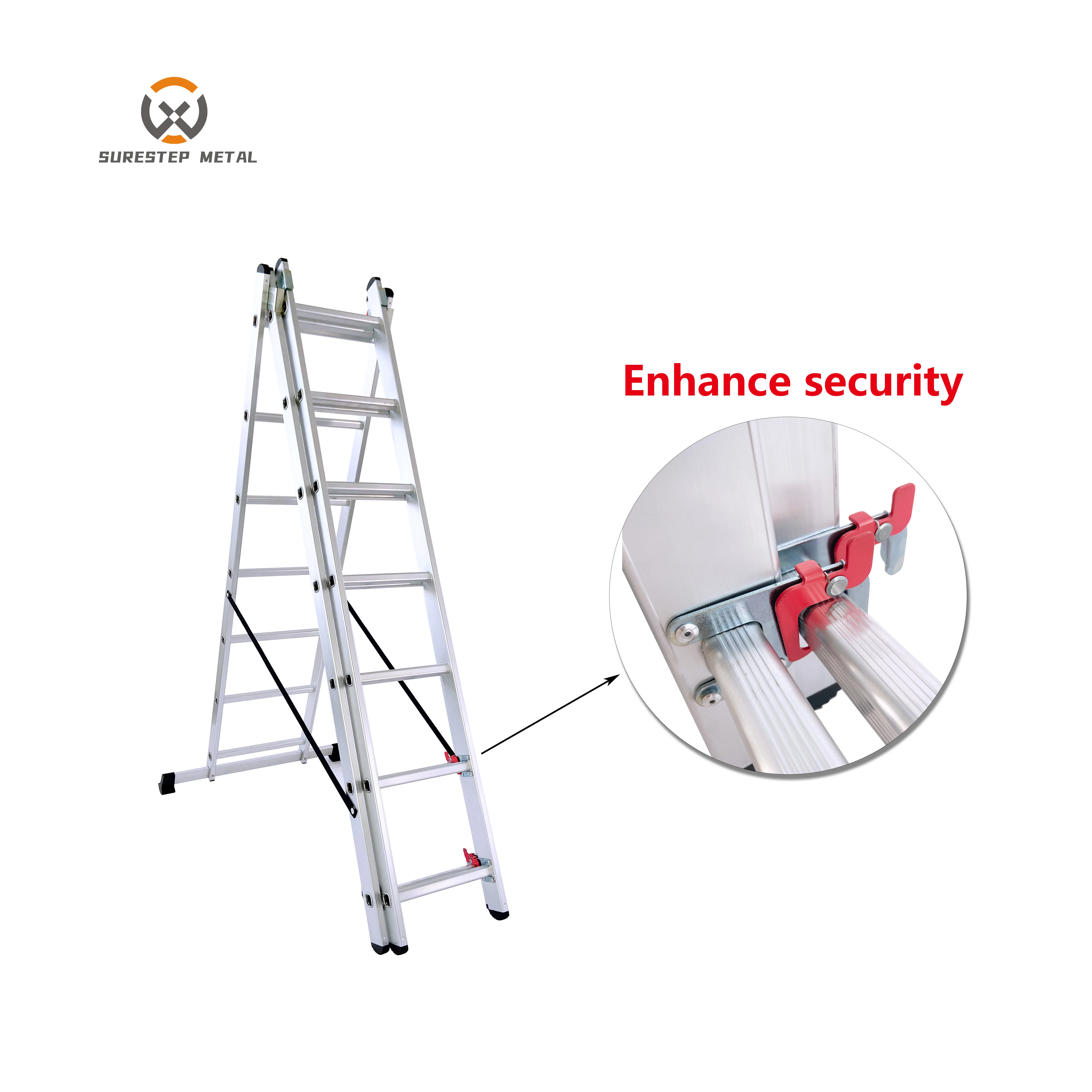 Aluminum Combination Foldable Step Ladder 3 & 6 Steps Ladder Aluminum Step Ladder