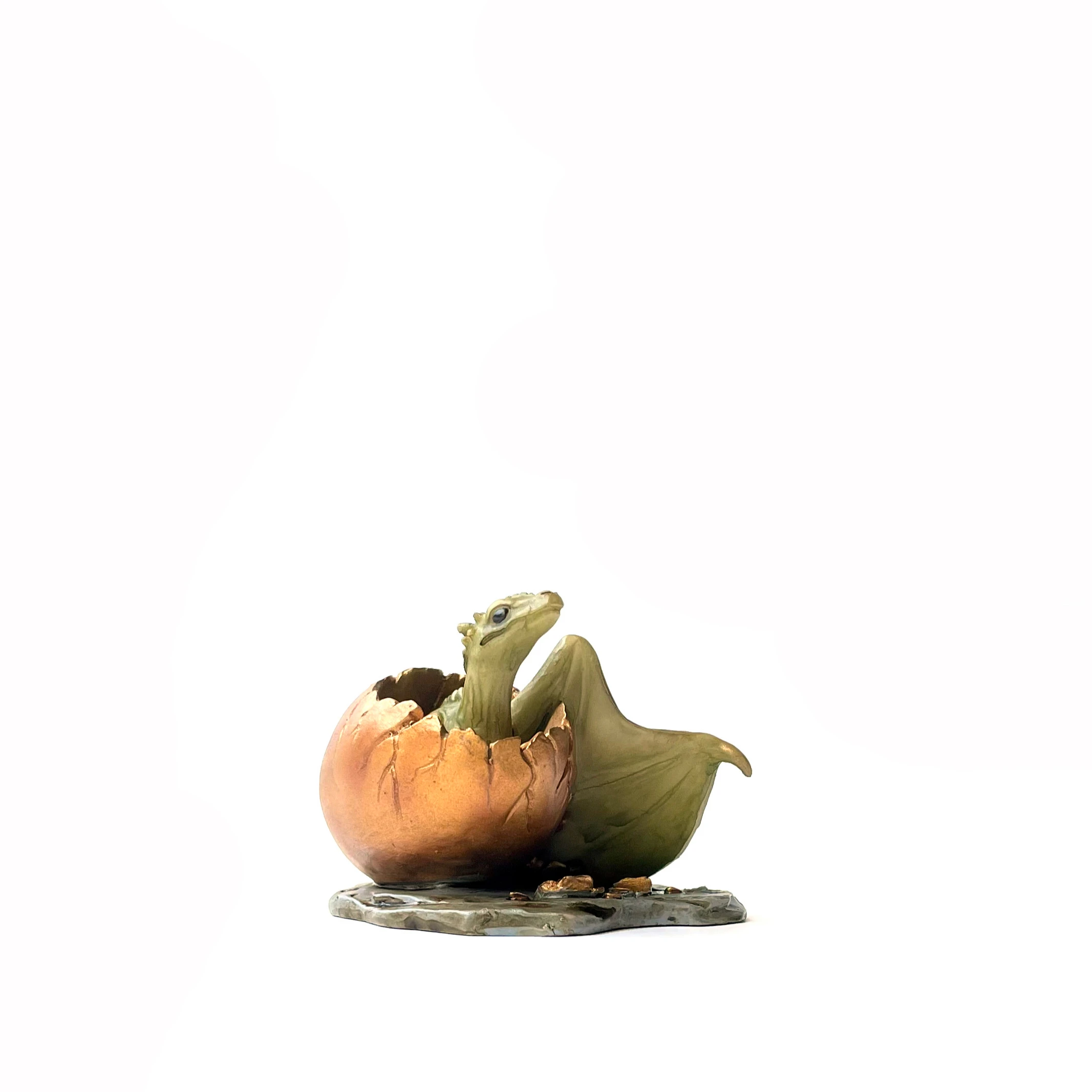 Resin Wizardry Dragon Baby and Egg Ornament Collection for Harry Fans Gift
