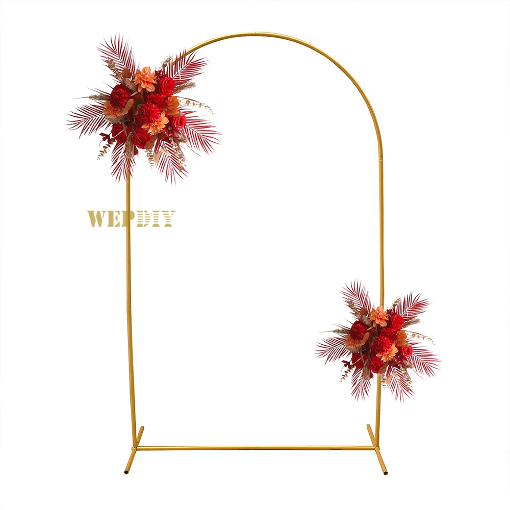 Wedding props black arch stage background welcome decoration wedding arrangement arch iron flower stand decoration