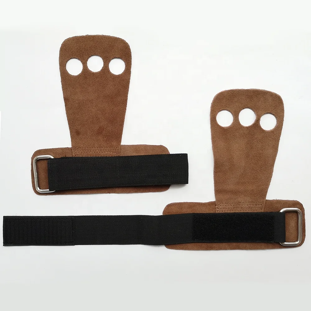 Кожаные гимнастические ручки с 3 отверстиями