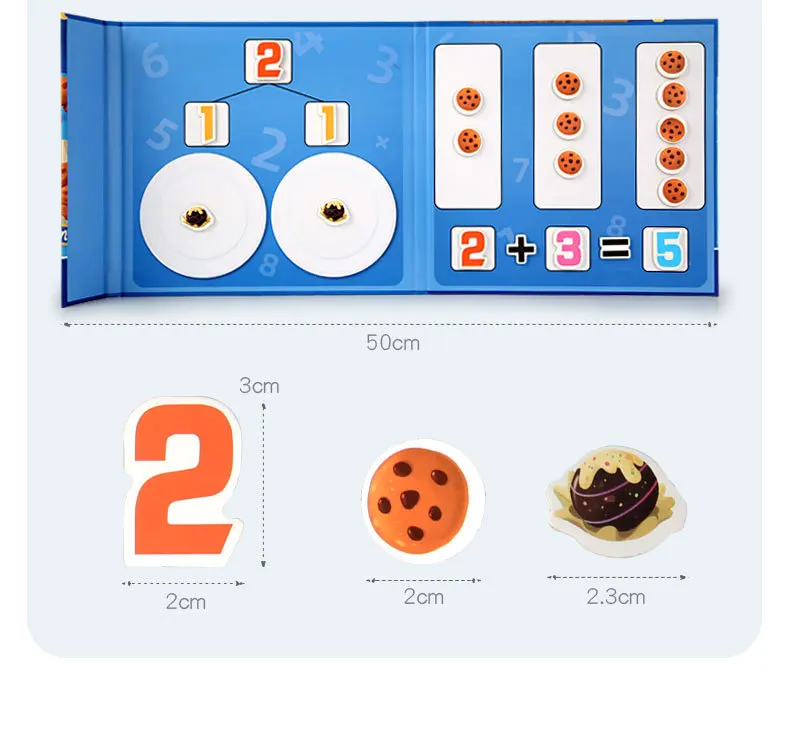 New Magnet 2 In 1 Digital Decomposition Baby Puzzle Early Education Child Fun Montessori Teaching Aids Toys For Kids Boys Girls