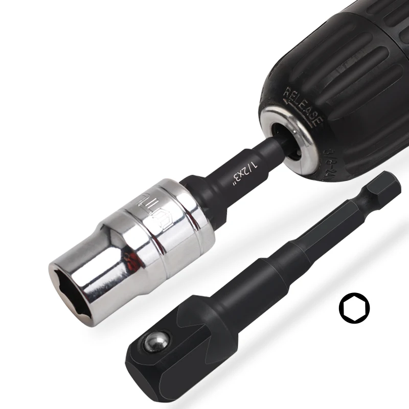 Hexagon handle turning square joint socket connecting rod electric wrench socket head connecting rod hand drill joint