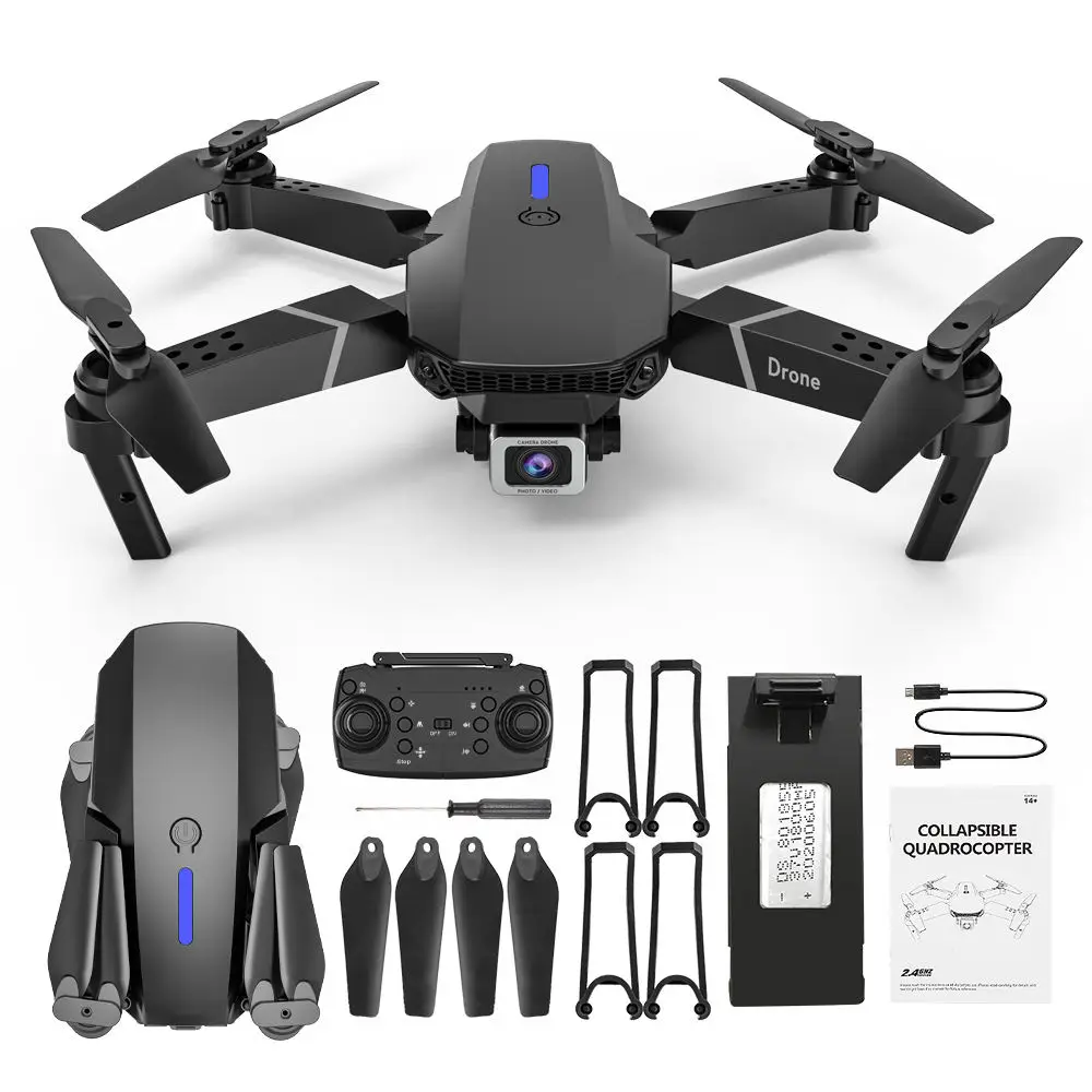 Дрон Профессиональный с 4 К камерой складной мини e88 pro Rc Fpv WiFi HD камера игрушечный