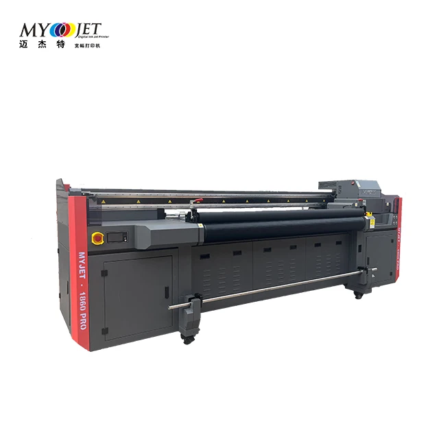 MYJET factory 6 feet 1.8m 1860 PRO hybrid UV large format printer signage interior decoration wall paper  all sheets