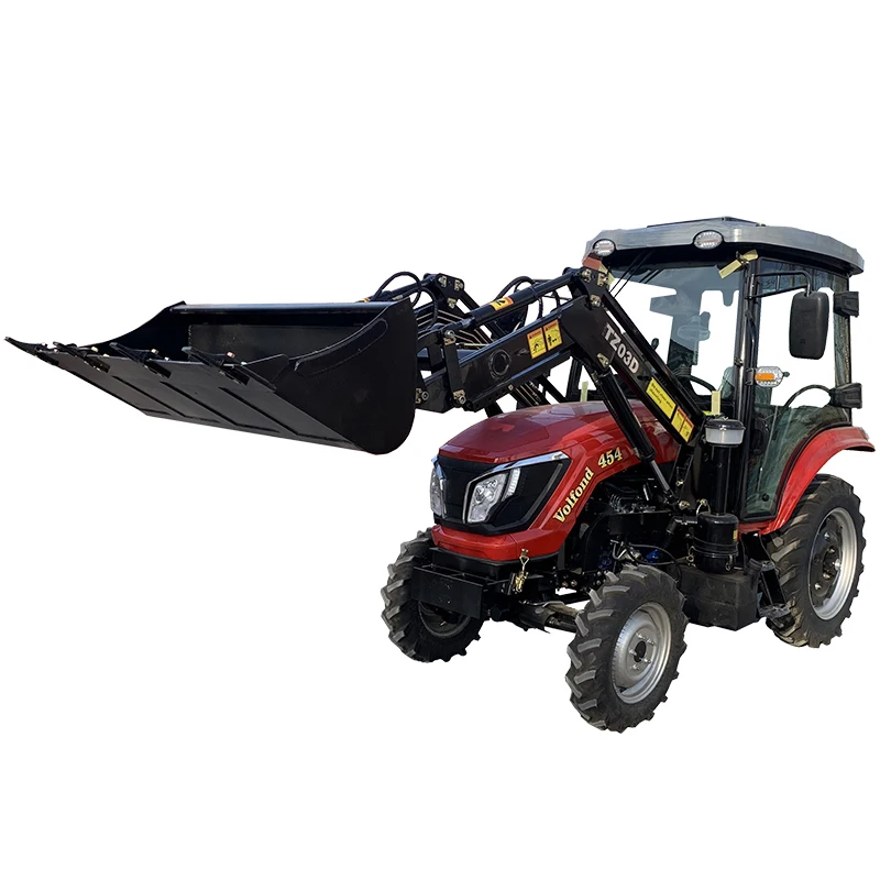Good quality tractor Price 45hp 4wd wheel tractors with front end loader for sale