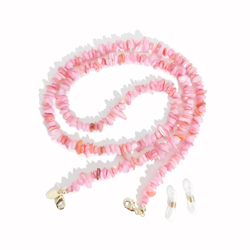 Gattara Fashion Sunglass Chain Bohemia Beach Resort Natural Irregular Shell Beaded Eyewear Chain