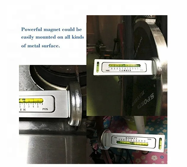 Four Wheel Alignment Magnetic Level Gauge Camber Adjustment Aid Positioning Tool protractor