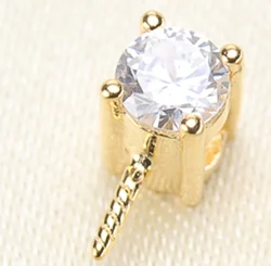 Princess cz shiny 925silver solid pearl pendant mounting