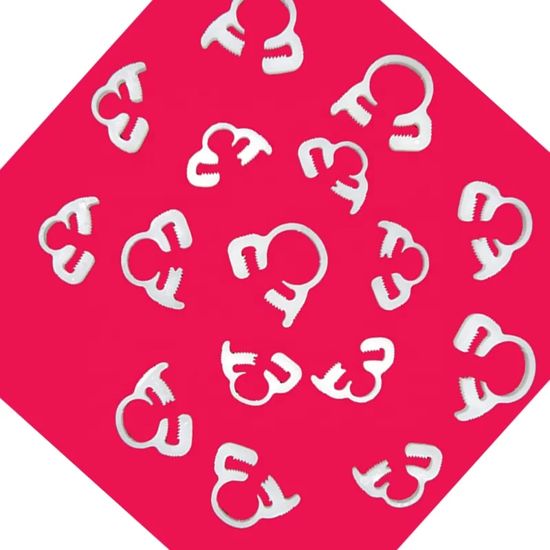 Plastic hose hoops Nylon strap throat hoop Plastic pipe clamp