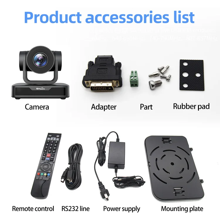 Full HD 1080p 10X Optical Zoom PTZ Video Conference Camera for Midsize Large Rooms