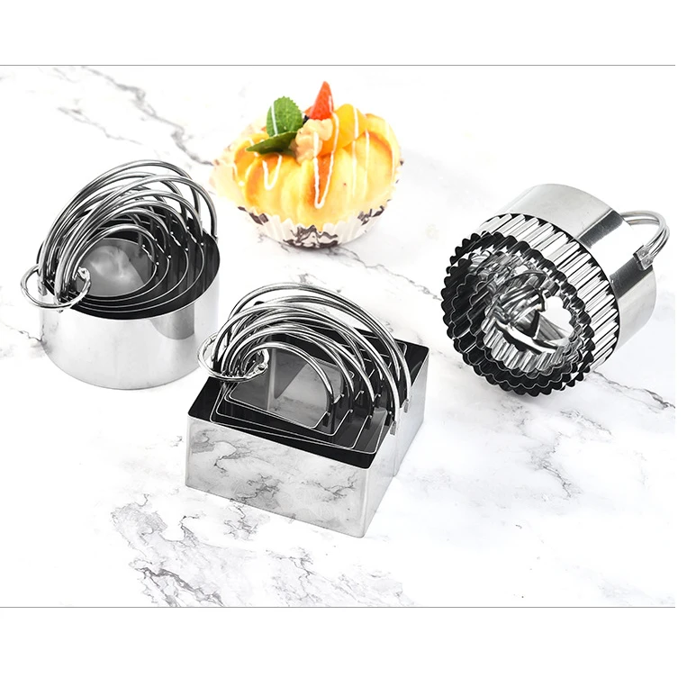 Cookie Cutters Biscuit Cutters Stainless Steel Scone Cake Pastry Cookie Cutters Molds for Cooking Baking