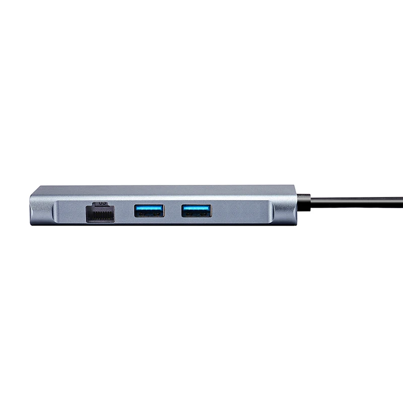  Koogold T1901 6 в 1 USB-C Type-C USB Hub адаптер с PD USB3.0 RJ45 SD/TF карты Type C ноутбук для мобильного