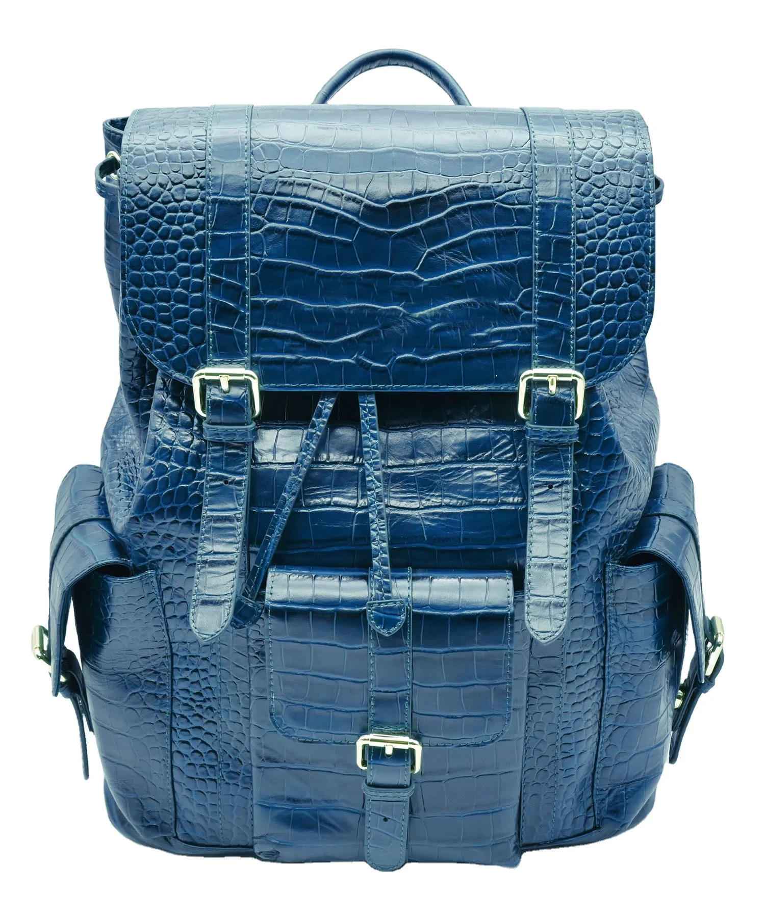 High Quality Crocodile Real Leather Travel Business Notebook Rucksack Laptop Backpack College School Backpacks For women