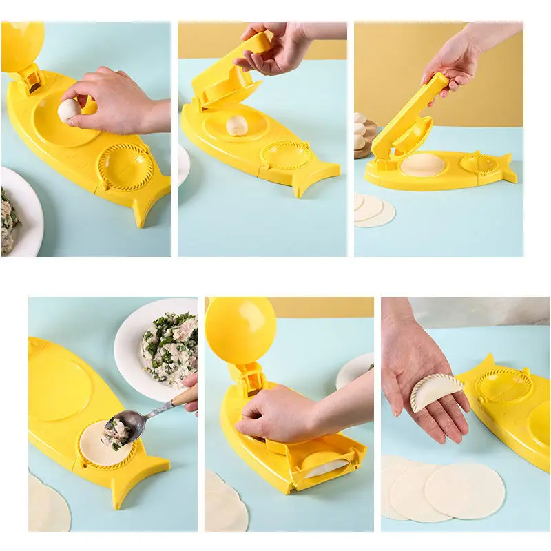 2 In 1 New Design Dumpling Easy Maker Skin Press Manual Diy Dough Dumpling Pressing Kitchen Tool
