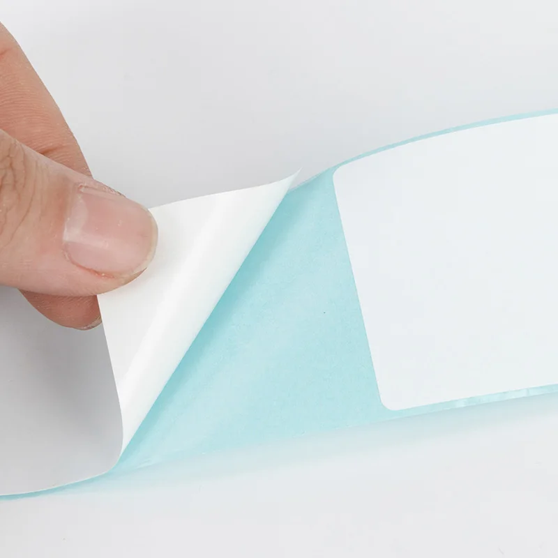 Factory Direct Custom Adhesive Thermal Paper Roll Barcode Shipping Labels Warning Stick Papier Thermique for Packaging