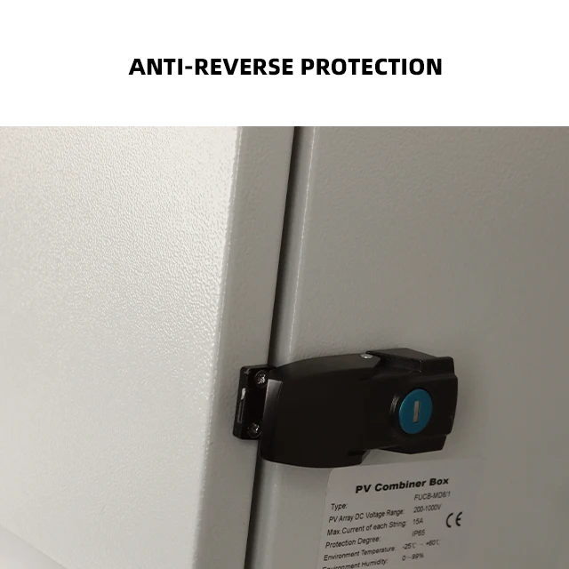 USFULL PV IP65 lightning protection iron string box Combiner lock Box  for Solar Panels 10 strings 10 input 1 output