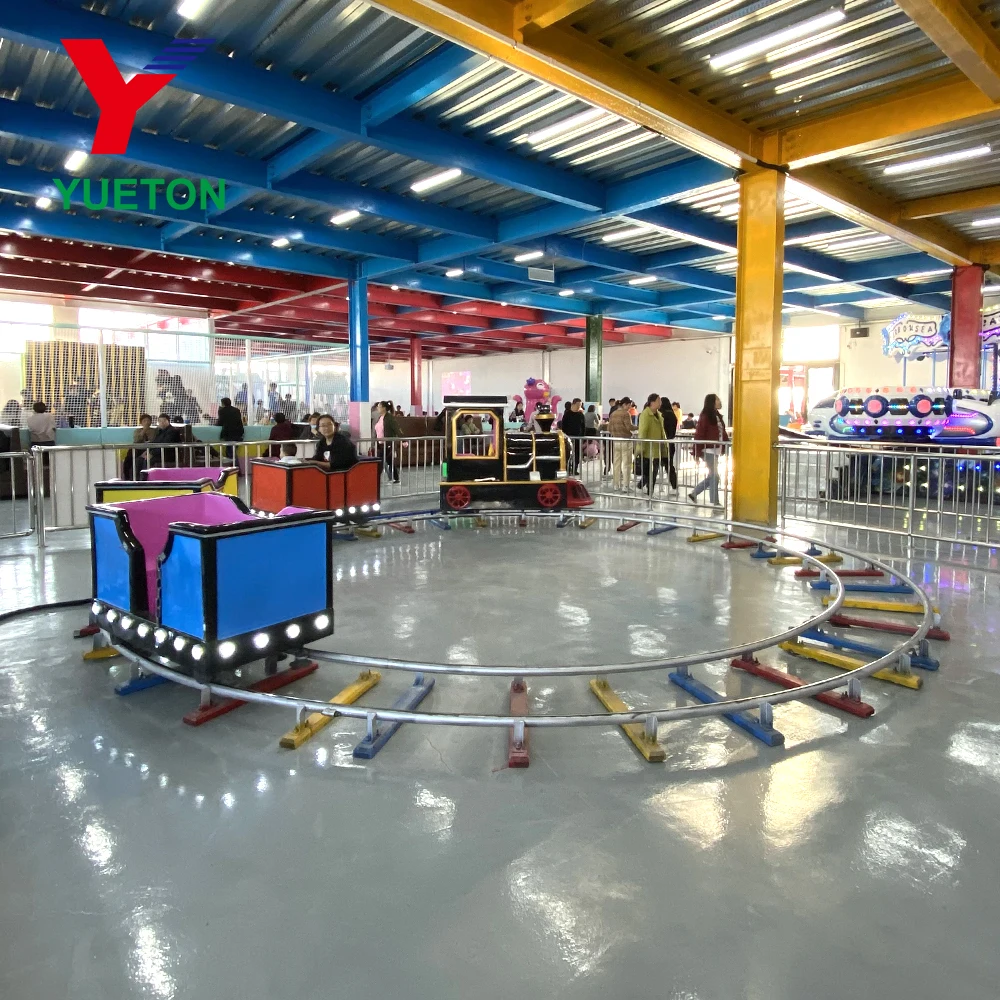 Buy High Quality Happy Track Train Amusement Park Rides Electric Trains For Kids Ride On