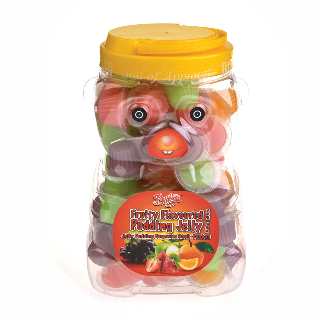 Любимый смешанный фруктовый пудинг желе