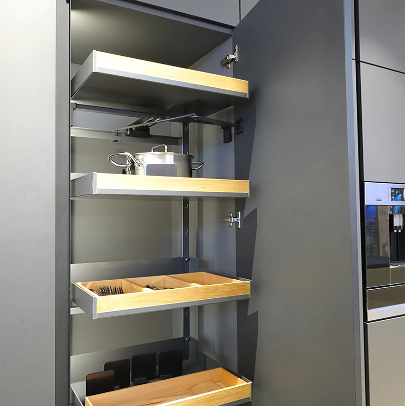 BKX white porcelain slab/laminate/ self assemble Modular kitchen cabinet