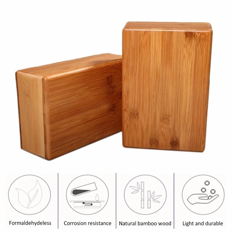 Chinese Factory Custom Bamboo Yoga Block