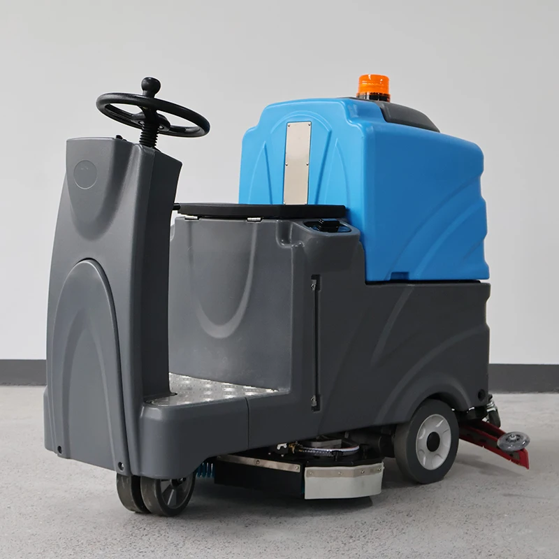 Commercial Dual-Brush Floor Scrubber Ride-On Design High Quality 24V Electric Motor Efficient Cleaning Restaurants Hotels New