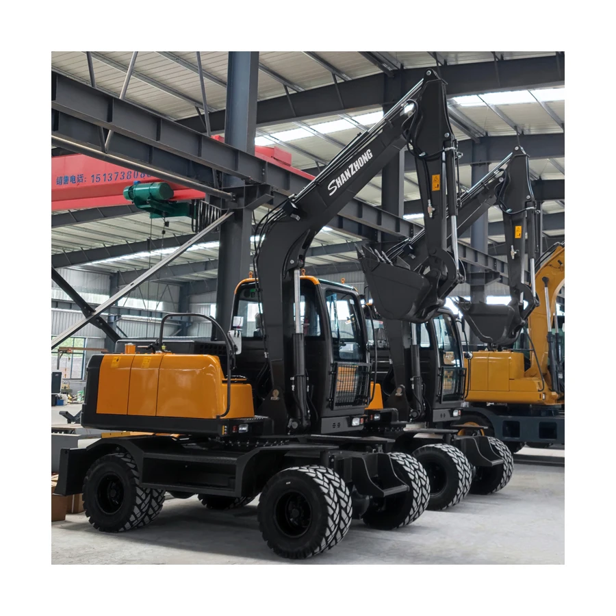 Shanzhong Factory Manufactures Small Excavator Type 75 Wheel Excavator with Stable Performance for Export to Vietnam