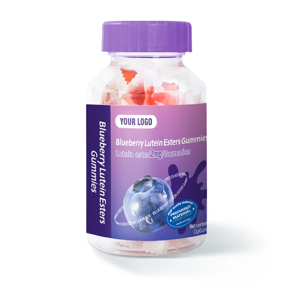 OEM/ODM Factory Blueberry juice Lutein Ester Gummies Vegan Gummy Healthcare Supplement Eye Care Vision Protect soft candy
