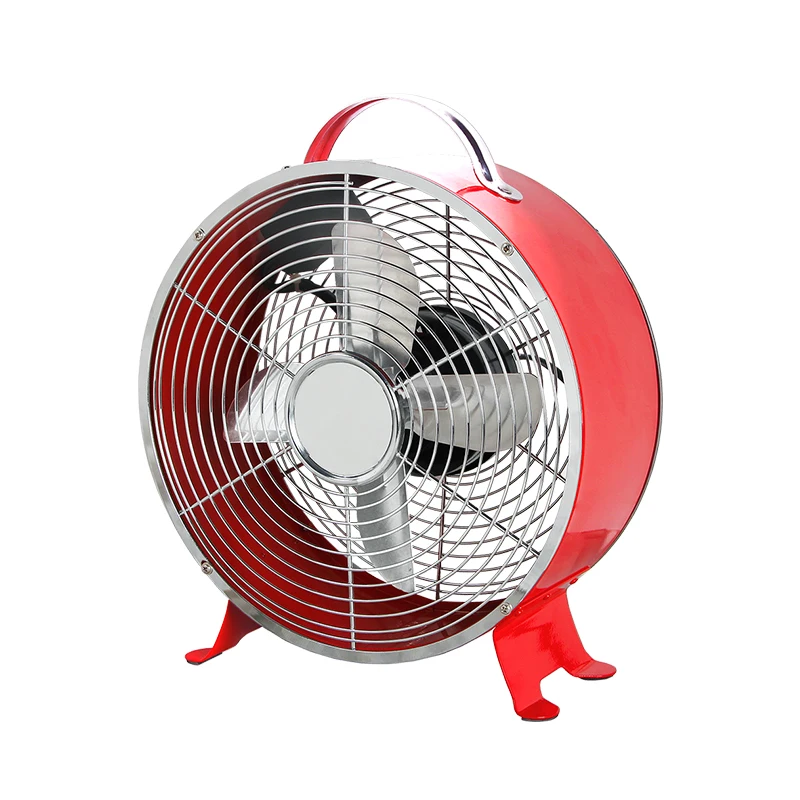 Topson 8 Inch Portable Mini Floor Fan Home RV appliances/Mini ventilador de piso/Metal Clock Table Fan for Air Circulation