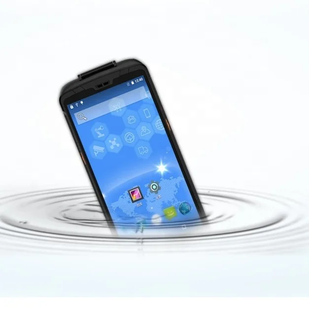 Android 8.1 PDA with built-in thermal printer Handheld industrial terminal rugged data collector printer