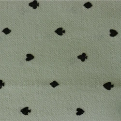 Garment Fabric With Flocking Waterproof Poker Pattern Available From Stock