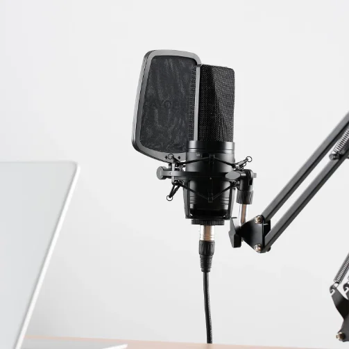 BOYA BY-M1000 Best Studio Large Diaphragm Microphone Low-cut Filter Cardioid Mic for recording songs music production Broadcast