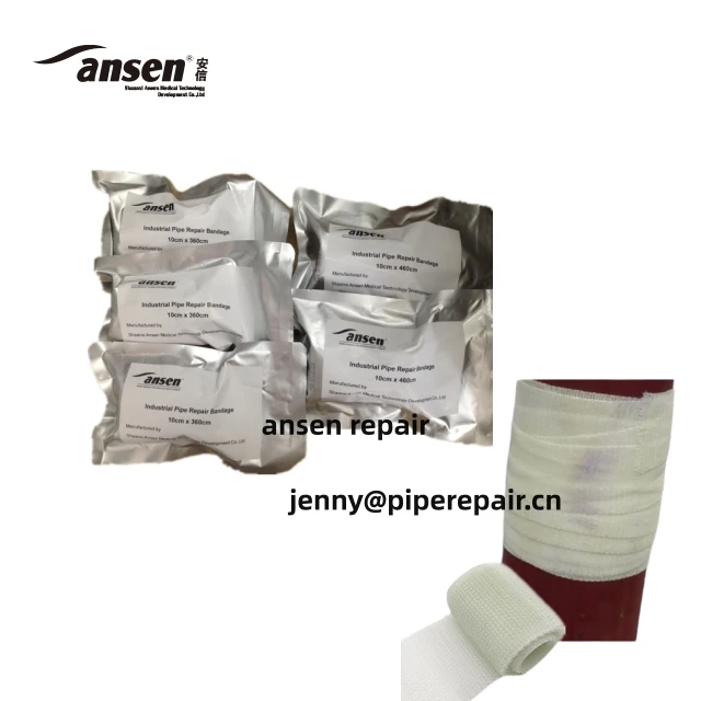 Anti-Corrosion Pipe Wrapping Fast Curing Repair Bandage water activated fiberglass tape