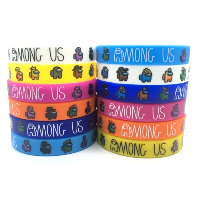 Spot-made Space Werewolf Killing Silicone Bracelet Game Wristband With Full Colors Printing
