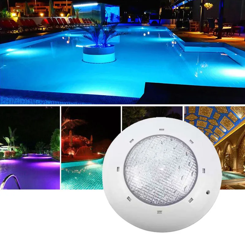 SMD 2835 Ip68 Waterproof Underwater Application 24W Swimming Pool Led Lights Surface Mounted Lamp swiming pool lights