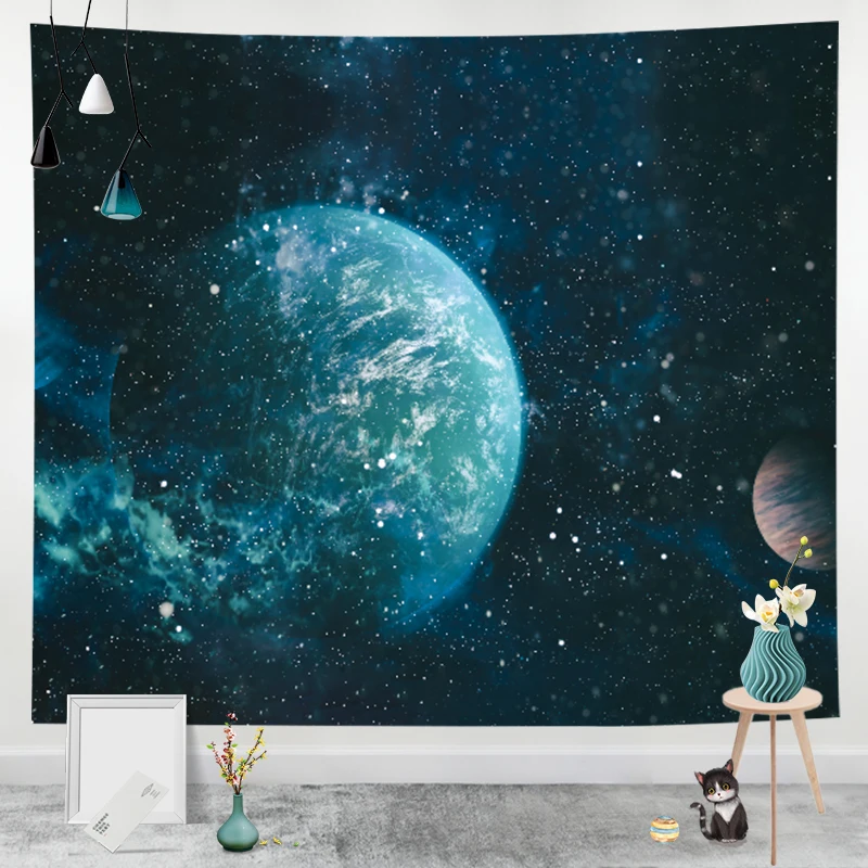 Wholesale Indian Bohemian Mandala Hippie Polyester Digital Printed Bedroom Decoration Wall Hanging Tapestry