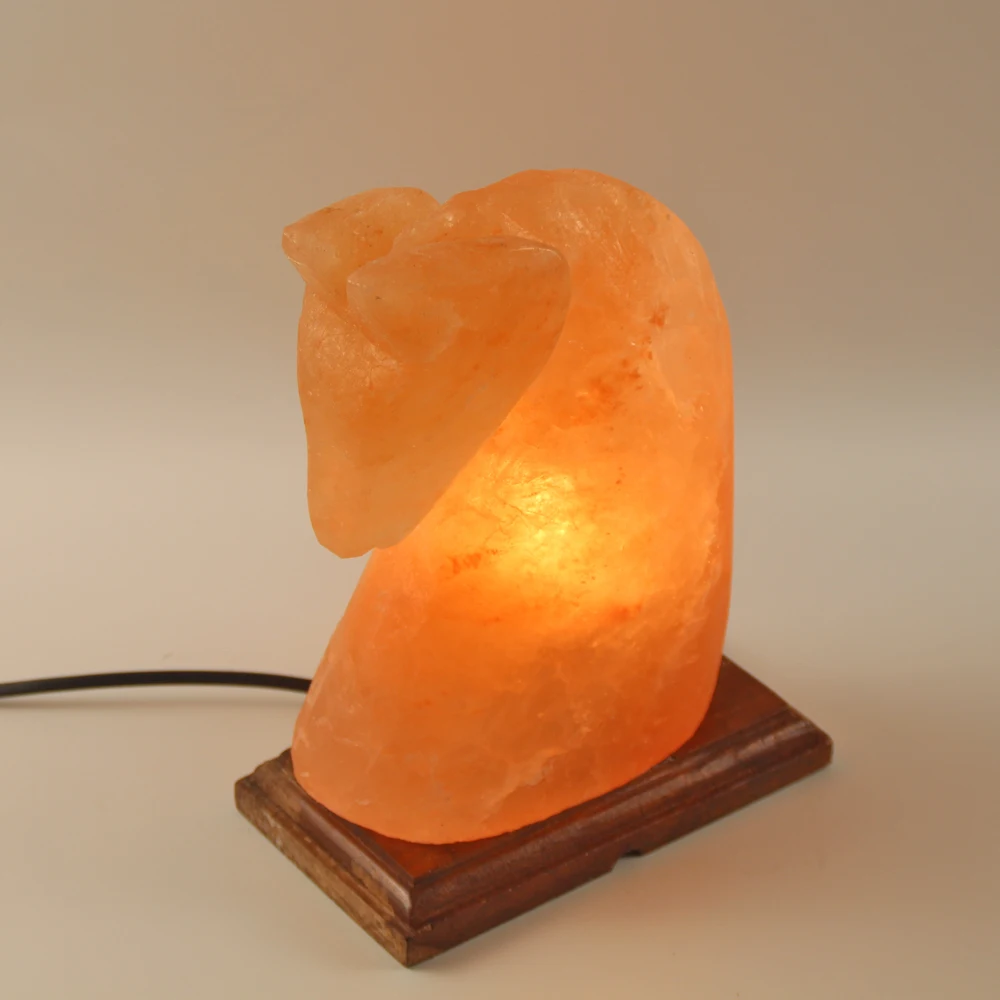 Оптовая продажа пакистанской гималайской каменной соляной лампы ручной работы в форме лошади