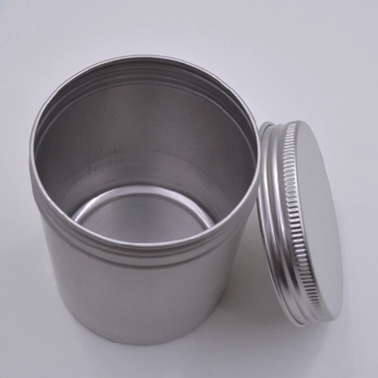 Multi-size custom aluminum jar  or aluminum candle tin can box for cosmetic or candle