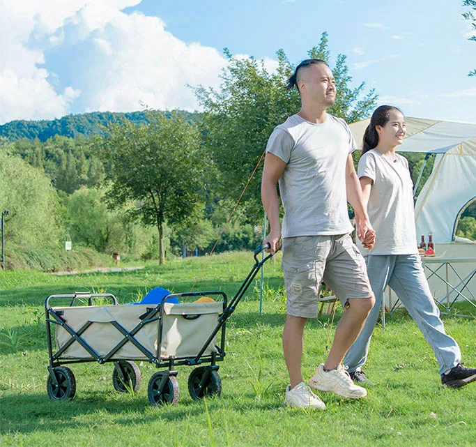 Tiroflx outdoor Garden Park Utility kids wagon portable beach trolley cart camping foldable folding wagon
