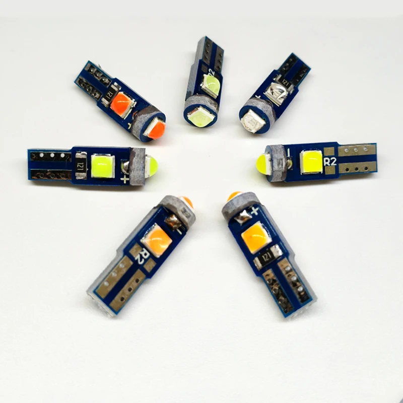 
T5 W3W 3 SMD 3030 LED Instrument Panel Dashboard Light Bulbs LED e 12v AC/DC universal 